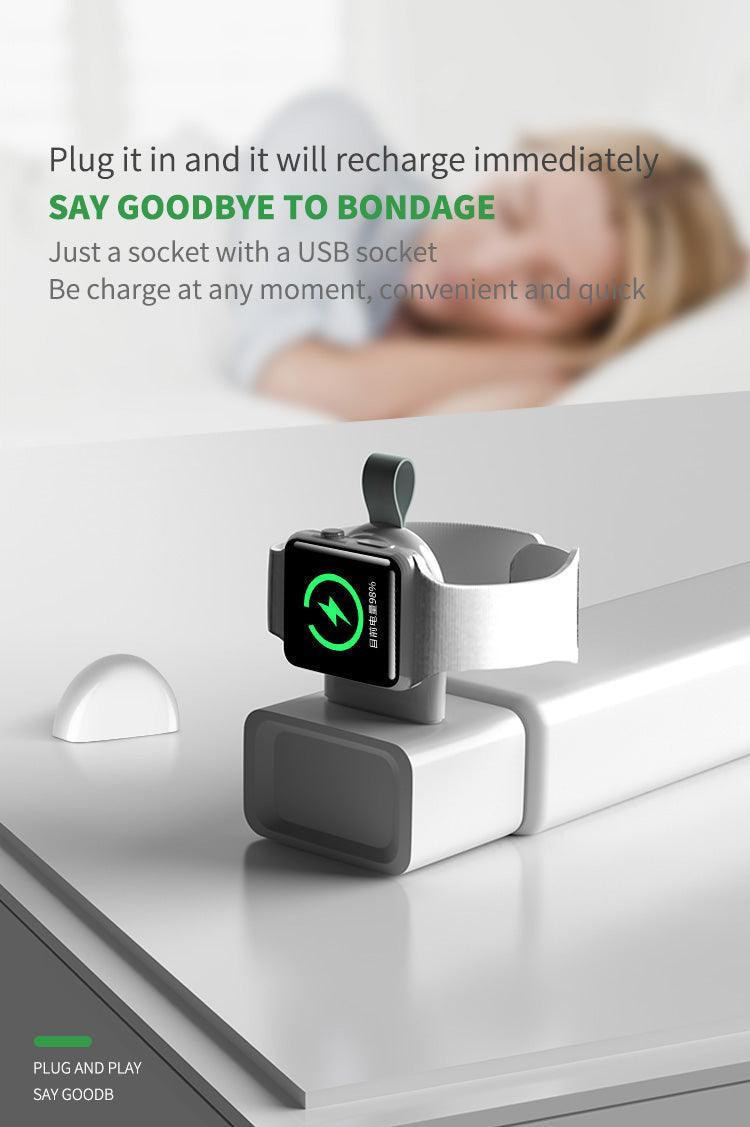 Portable USB Watch Charger Magnetic Wireless Charger For Apple Watch Series 7 6 SE 5 4 - Burnana Concept 