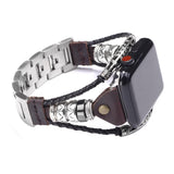 Elpis Handmade Leather Bracelet For Apple Watch (2 colours) - Burnana Concept 